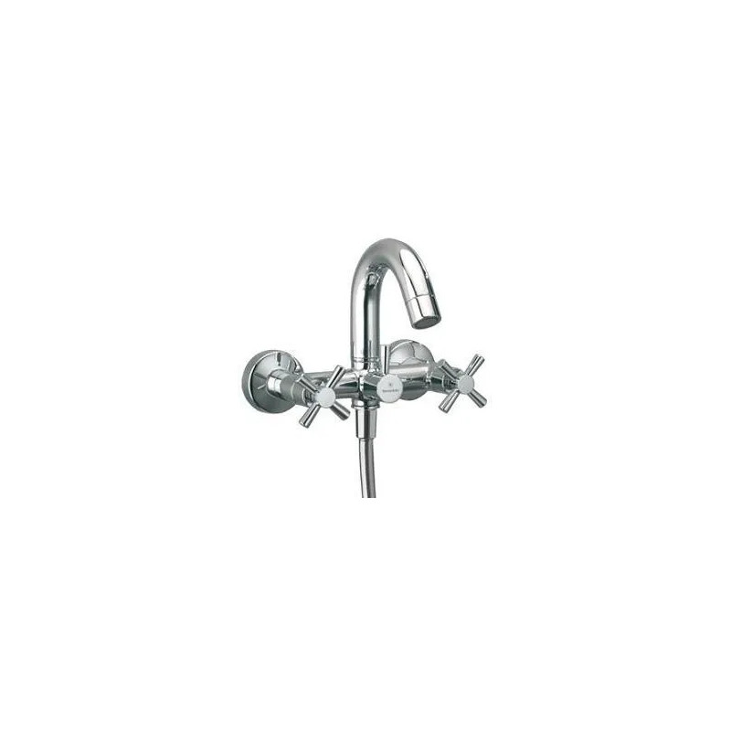 Wall-mounted bath and shower mixer without shower set ILIADA