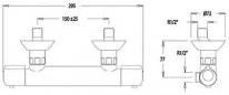 Mitigeur douche thermostatique TERMOJET