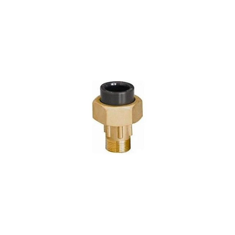 Union 3 pieces male female brass/PVC HTA 20*27/25