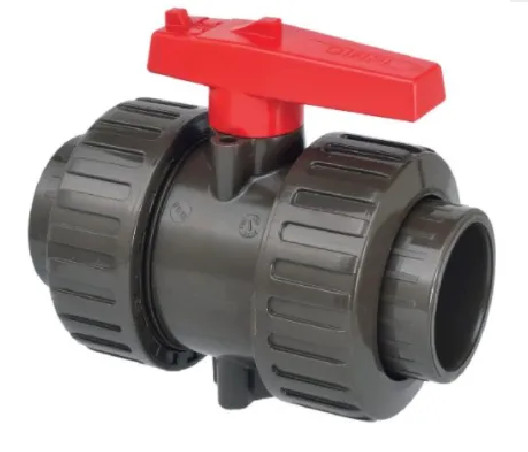 Double union ball valve PVC HTA D.25