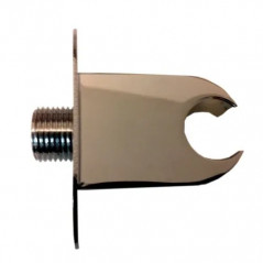 Shower wall outlet elbow with support