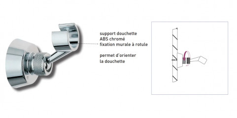 Staffa superiore: Cromo, ABS