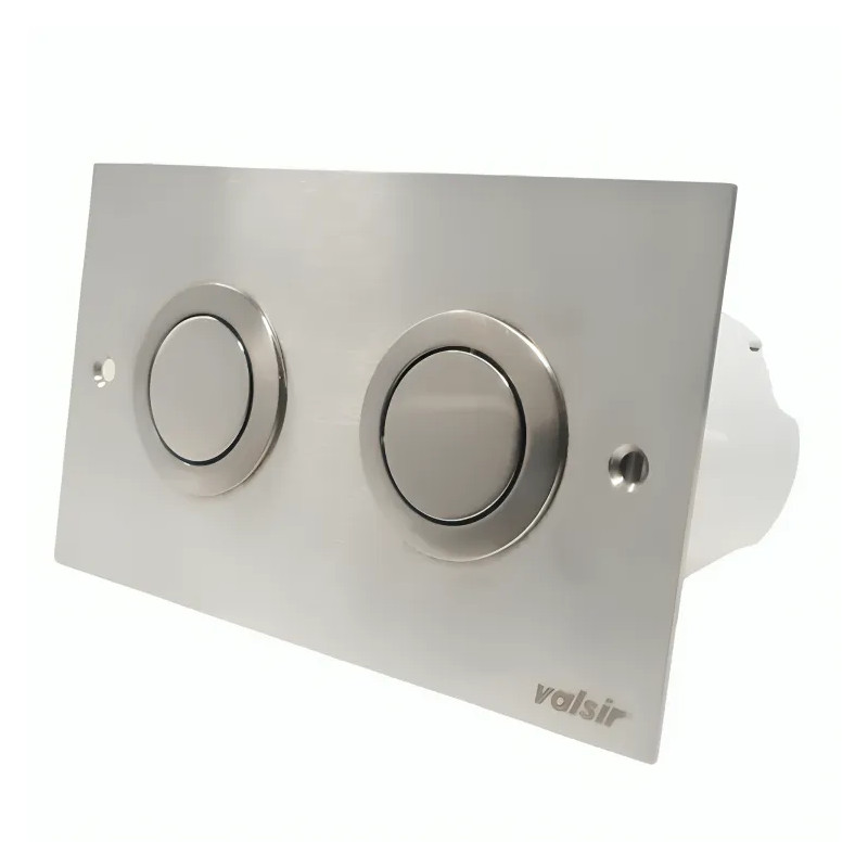 Pushbuttons with matte chrome plate Valsir