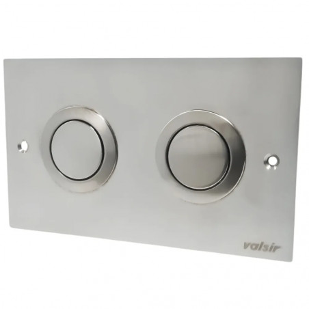 Pushbuttons with matte chrome plate Valsir