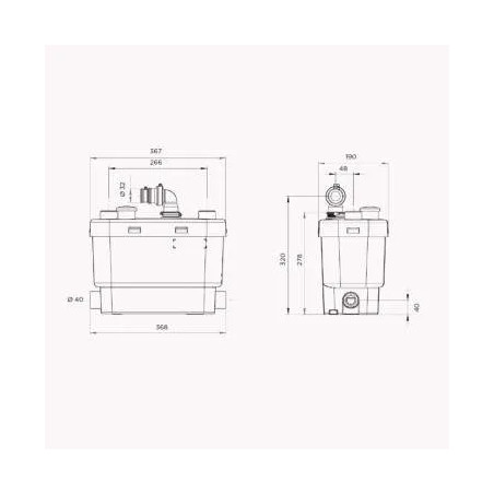 Sanispeed + silence pump, 100l/min