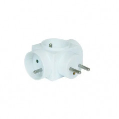 multi-socket-earthing-3-round sockets-white