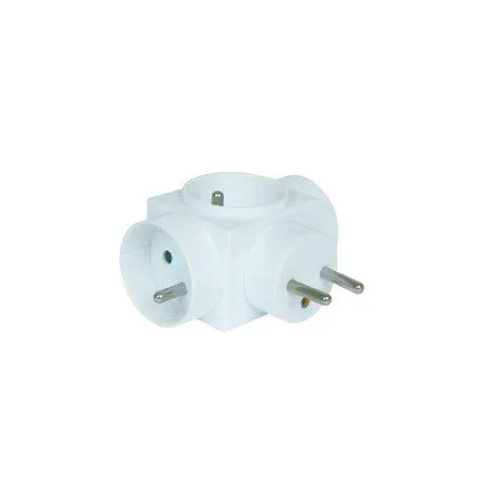 multi-socket-earthing-3-round sockets-white