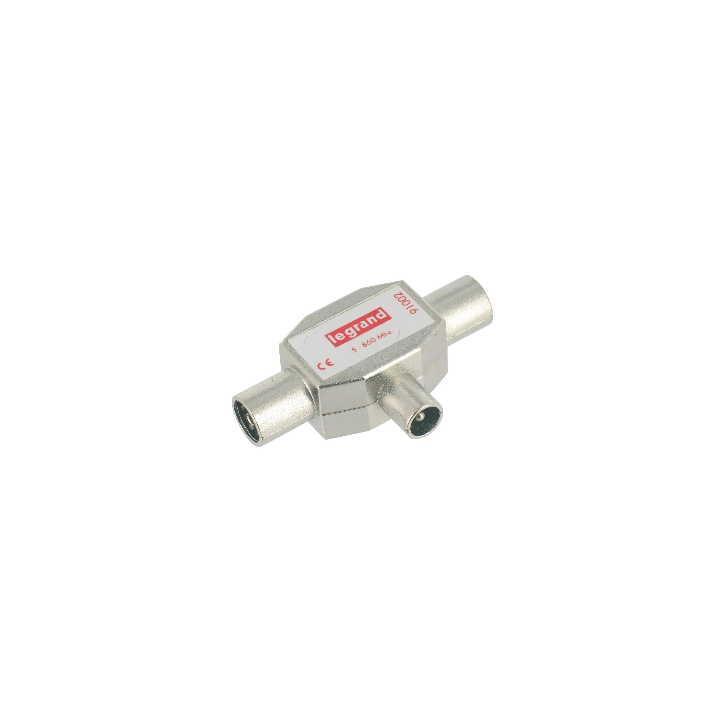 9.5 mm TV splitter - 1 male input, 2 female outputs