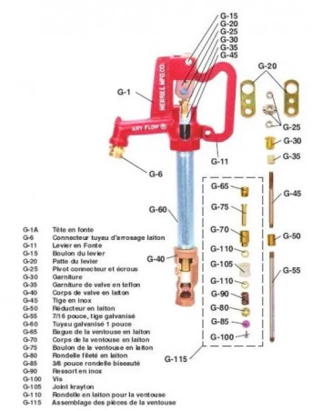 Robinet incongelable MERRILL ANY FLOW 26x34, 60cm sous terre