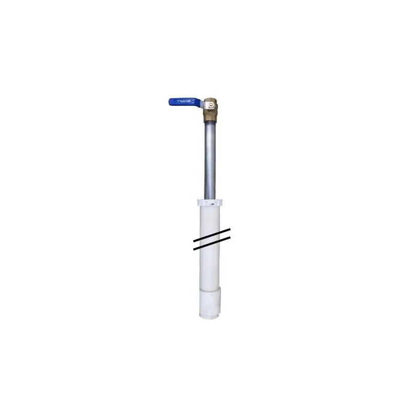 Removable MERRILL GALVA unfreezing valve with base, 60cm below ground