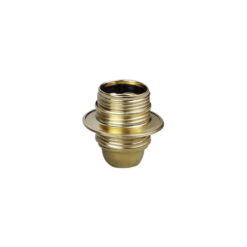 Lampholder for E27 screw-in bulb - Brass-plated steel