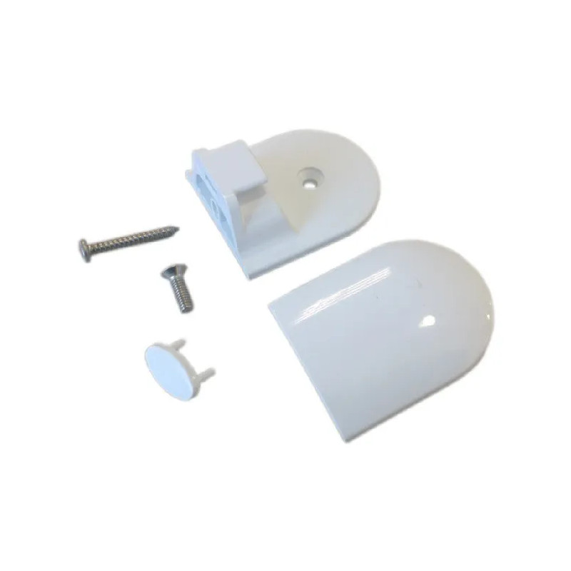 Guida in PVC bianco per schermi da bagno Joll