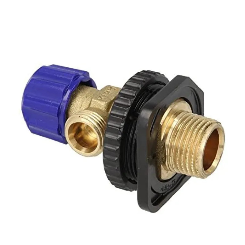 Water inlet with shut-off valve