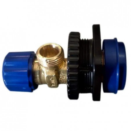 Water inlet with shut-off valve