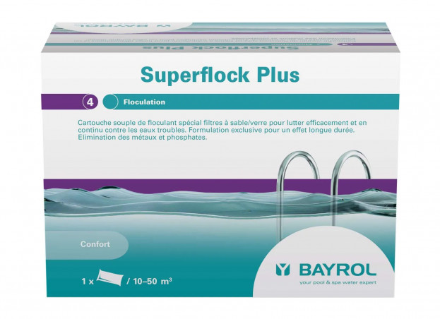 Scatola Superflock di 8 cartucce Bayrol