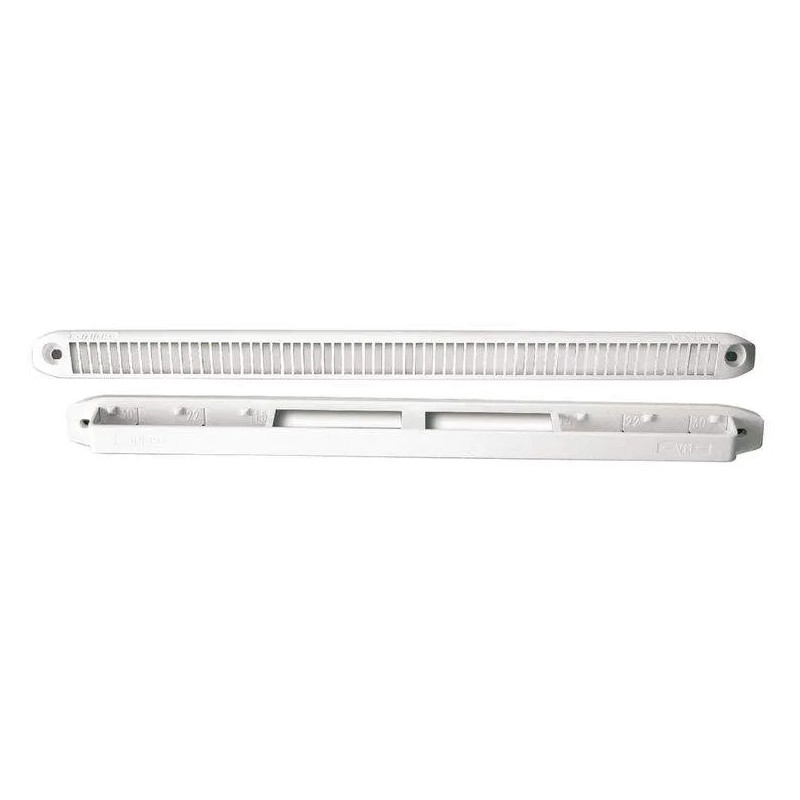 Air inlet grille for multi-flow joinery 15/22/30 white