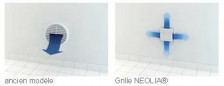 Grille de ventilation NEOLIA design diamètre 125 Sablee