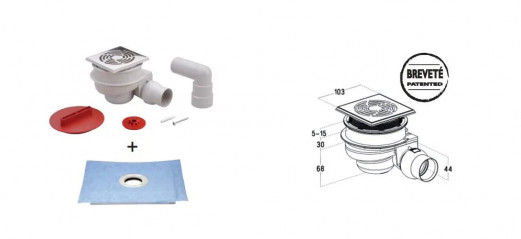 Turbosol drain with PSE panel: 50x50