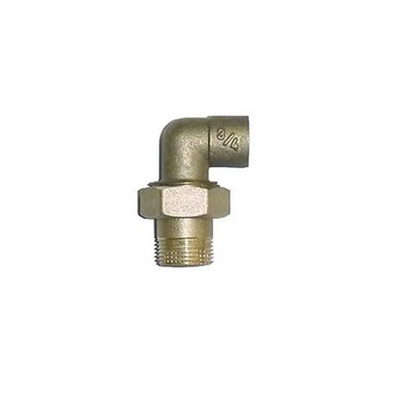 Male conical union elbow 12X17/12