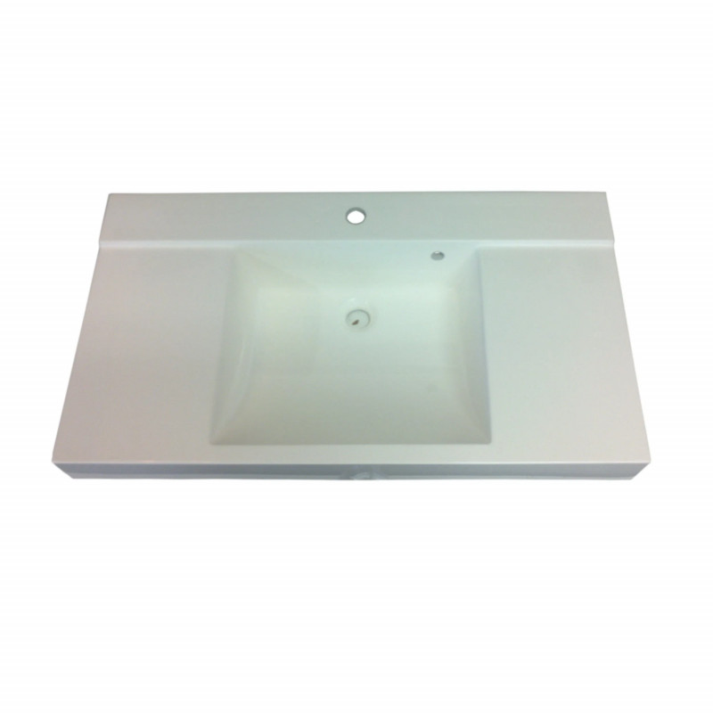 Resin washbasin : 90x50 cm