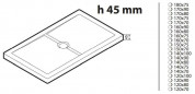 Olympic Plus white shower tray : 120X100 cm