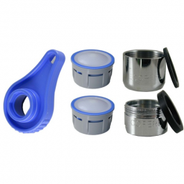 Wassersparendes Perlator-Mousseur-Set, 8L / Minute mit Schlüssel - ECOPERL - Référence fabricant : 010449-C