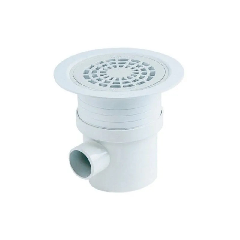 Floor drain for plastic flooring