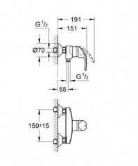 Duschmischer EUROSMART NEW