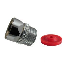 Anillo giratorio antitorsión para flexo de ducha 15x21, latón niquelado, 10L/min - ECOPERL - Référence fabricant : 040090-C