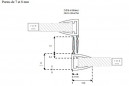 Sello de la puerta corrediza de la ducha: 2x1,95 m