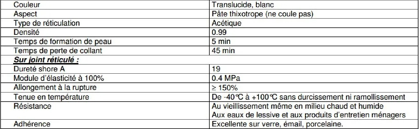 Gebsicone W cartouche 310 ml, blanc