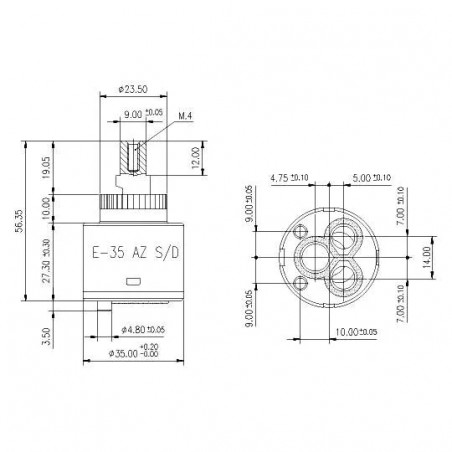 SD cartuccia ceramica D.35mm SEDAL