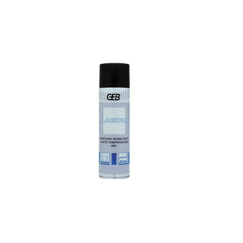 Blackfire : black paint, high temperature aerosol 650/500 ml