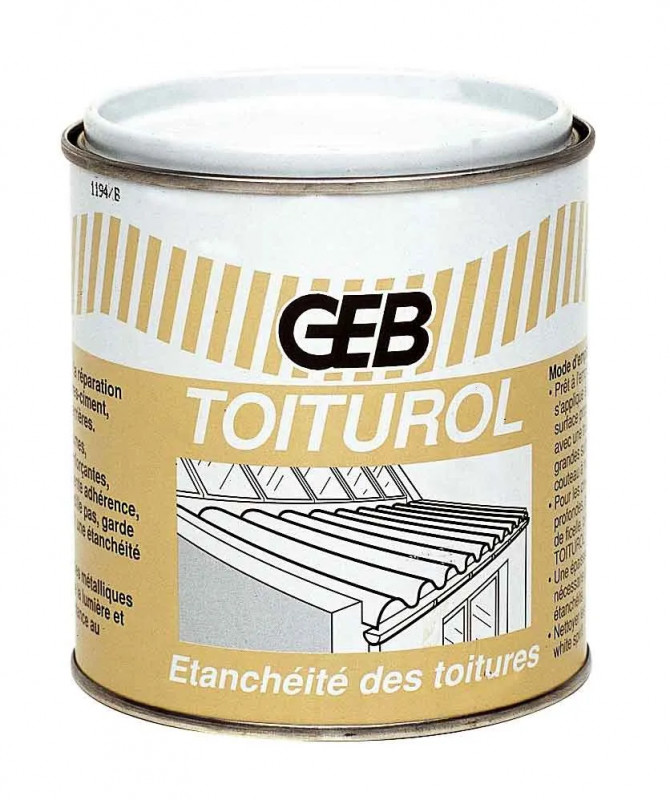 Toiturol mastic litumlux pour réparations, boîte 900 ml