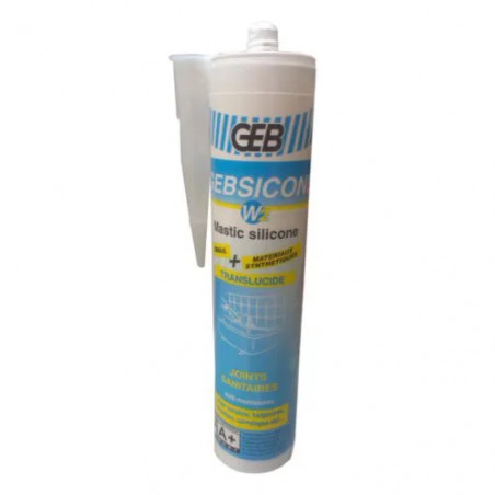 Gebsicone W2 cartouche 310 ml, translucide