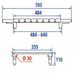 Planche de bain réglable