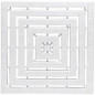 White plastic grating