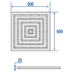 Griglia di plastica bianca