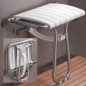 Extra large retractable shower seat 150 kg