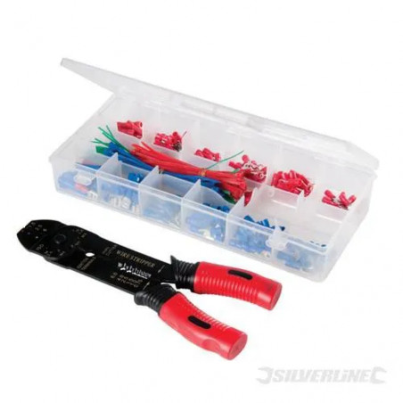 Crimping pliers + terminals set (271 pieces)