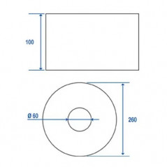 Toilet paper roll for Mini-Giant