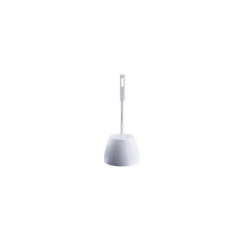 White polypropylene broom pot with brush