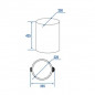 Stainless steel bin 4L