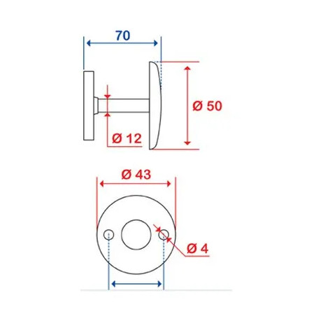 Porte peignoir 1 tête