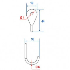 Haken: 1 Loch