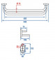 Scaldasalviette fisso: 2 barre serie forte 400 mm