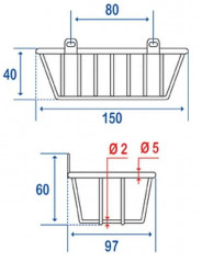 Wall mounted soap dish