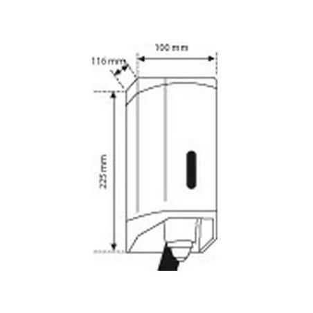 Dispensador de jabón Hexotol de acero blanco