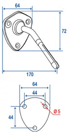 Seifenschale Messingstab