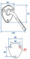 Seifenschale Messingstab